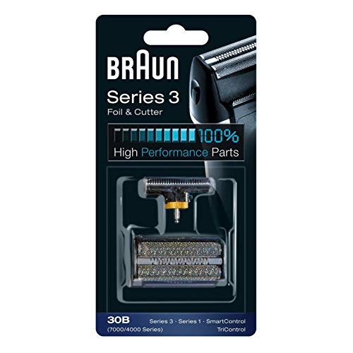 Braun Pieza de afeitado de repuesto para afeitadora eléctrica , compatible con lámina de afeitado Serie 3 y bloque de cuchillas 30B, negro Braun Pieza de afeitado de repuesto para afeitadora eléctrica , compatible con lámina de afeitado Serie 3 y bloque de cuchillas 30B, negro