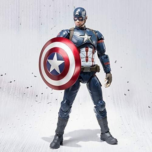 Byx HF Titan héroe Figuras Titan héroe Figura 15.5cm Capitán América Vengadores Figura de acción de Modelo Guerra Civil (Movable articulaciones), Chico Regalo de cumpleaños