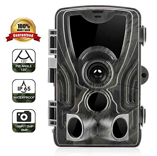 Cámara de Vida Silvestre Cámara de Rastro 16MP 1080P Cámara de Caza Visión Nocturna por Infrarrojos Cámara de Juego a Prueba de Agua activada por Movimiento con ángulo de monitoreo de 120 ° Cámara de Vida Silvestre Cámara de Rastro 16MP 1080P Cámara de Caza Visión Nocturna por Infrarrojos Cámara de Juego a Prueba de Agua activada por Movimiento con ángulo de monitoreo de 120 °