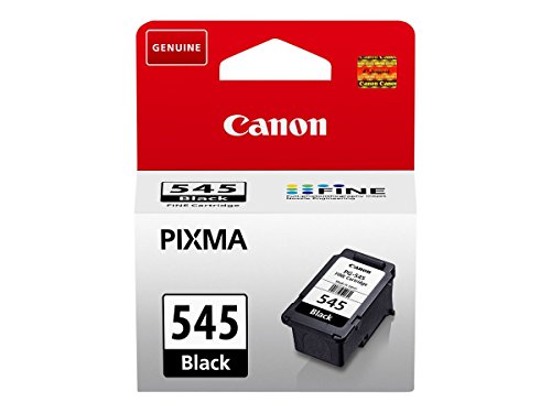 Canon PG-545 Cartucho de tinta original Negro para Impresora de Inyeccion de tinta Pixma TS3150-TS3151-MX495-MG2450-MG2550-MG2550S-MG2555S-MG2950-MG3050-MG3051-MG3052-MG3053-IP2850