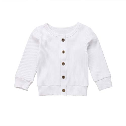 Cárdigan Bebé Niñas Chaqueta Punto para Niñas Rebeca Algodón 100% Talla de Recién Nacido Suéter de Botones (0-24 Meses) Cárdigan Bebé Niñas Chaqueta Punto para Niñas Rebeca Algodón 100% Talla de Recién Nacido Suéter de Botones (0-24 Meses)