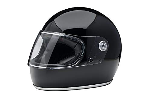 Casco integral de moto estilo retro El Villano &Co by Iguana Custom Collection negro brillo, perfecto para cafe racer, custom, clasicas. (XS) Casco integral de moto estilo retro El Villano &Co by Iguana Custom Collection negro brillo, perfecto para cafe racer, custom, clasicas. (XS)