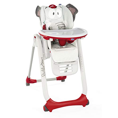 Chicco Polly 2 Start Trona y hamaca transformable y compacta, con 4 ruedas y freno, de 0 a 3 años, diseño elefante gris (Baby Elephant) Chicco Polly 2 Start Trona y hamaca transformable y compacta, con 4 ruedas y freno, de 0 a 3 años, diseño elefante gris (Baby Elephant)