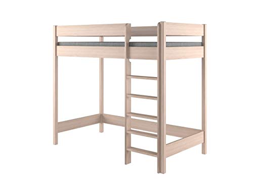Children's Beds Home Camas Altas para niños Niños Juniors Sin colchón Incluido (160x80, Roble Claro) Children's Beds Home Camas Altas para niños Niños Juniors Sin colchón Incluido (160x80, Roble Claro)