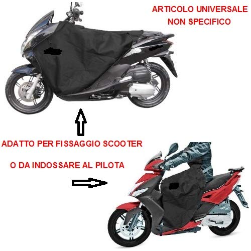 Compatible con per Ducati Cubierta Impermeable Manta TÉRMICA para Scooter Y MAXISCOOTER Universal Delantales para PIERNAS DE Pecho con Piel SINTÉTICA