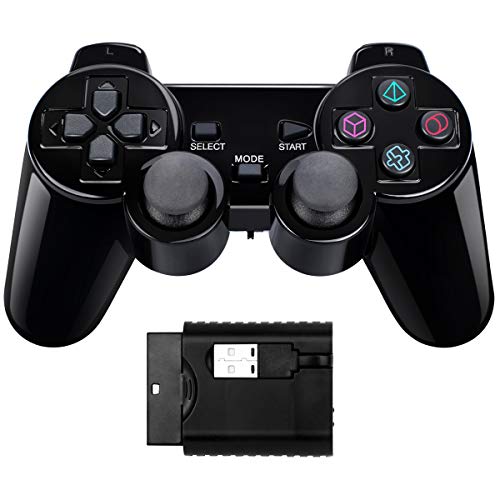 Controlador inalámbrico de Doble Choque Compatible con PS1/PS2/PC/Raspberry pi Controlador inalámbrico de Doble Choque Compatible con PS1/PS2/PC/Raspberry pi