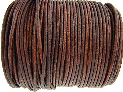 Cuerda de piel redonda 3 mm. Marrón antiguo. Longitud seleccionable. 5 m Marrón envejecido Cuerda de piel redonda 3 mm. Marrón antiguo. Longitud seleccionable. 5 m Marrón envejecido
