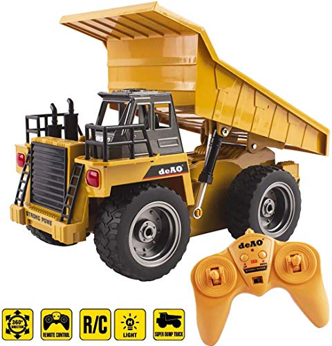 deAO RC Camión de Construcción Modelo DieCast a Radiocontrol en Escala 1:18 (Camión Volquete) deAO RC Camión de Construcción Modelo DieCast a Radiocontrol en Escala 1:18 (Camión Volquete)