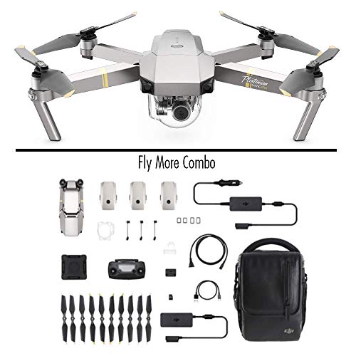 DJI Mavic Pro Platinum Fly More Combo - Dron Quadricóptero, Nivel de Ruido 4 dB, Duración de Batería en Vuelo 30 Minutos, Radio Control y Videocámara 4K, Rango 7 Km, Imagen 12 MP - Gris -[Versión UE]