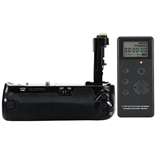 DSTE® Pro Batería Apretón Built in 2.4G Wireless Remote Control Compatible con Canon EOS 6D Mark II as BG-E21