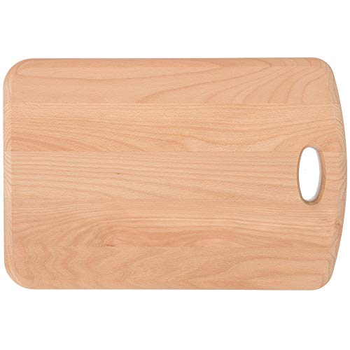 Elegante Tabla de Cortar de Madera de Haya Maciza con Mango Cocina y la Barbacoa como Base de Corte. como Tabla de trinchar, Tabla de Cortar Pan. con Bordes Redondeados 450 x 300 x 20 mm. Elegante Tabla de Cortar de Madera de Haya Maciza con Mango Cocina y la Barbacoa como Base de Corte. como Tabla de trinchar, Tabla de Cortar Pan. con Bordes Redondeados 450 x 300 x 20 mm.