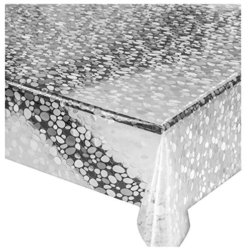 Emmevi mantel cocina diseño Estampado piedras Transparente Venta por Metro altura 140 cm resistente a Las manchas PVC Mod.Lux2 