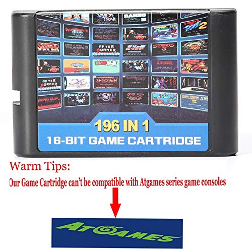 Entrega gratis Tarjeta de juego 196 en 1 cartucho de juego de 16 bits para Sega Mega Drive Genesis Entrega gratis Tarjeta de juego 196 en 1 cartucho de juego de 16 bits para Sega Mega Drive Genesis