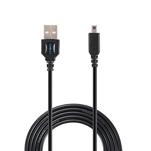 EXLENE® Nintendo 3DS USB Cable Cargador de la energía Juega Mientras se Carga para Nintendo 3DS, 3DS XL, 2DS, 2DS XL LL, DSi, DSi XL -4ft / 1.2m (Negro)