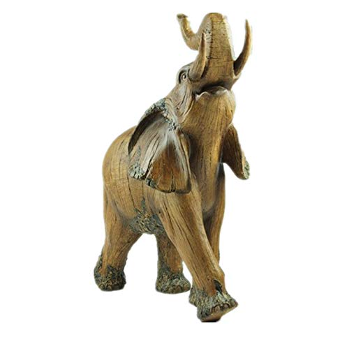 Figuras,Estatuas,Estatuillas,Esculturas,Imitación Madera Decorativos Animal Elefante De Figurillas Estatua Escultura Art Deco En La Decoración Del Hogar Para Estantería Salón Decoración Muebles E
