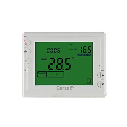 Garza 400606 Crono termostato Digital programable, Blanco