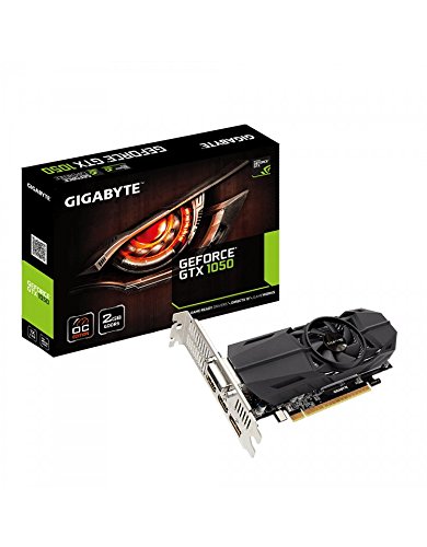 Gigabyte GeForce GTX 1050 OC Low Profile 2G GeForce GTX 1050 2GB GDDR5 - Tarjeta gráfica (NVIDIA, GeForce GTX 1050, 7680 x 4320 Pixeles, 1366 MHz, 1468 MHz, 7680 x 4320 Pixeles)