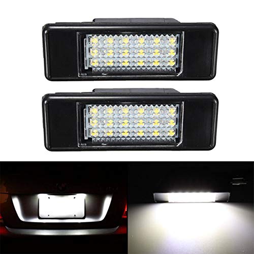 GOFORJUMP 2pcs luz Blanca de la Placa Posterior del Coche del LED para P/eugeot 106 1007 207 307 308 3008 406 407 508 806 Citroen C2 C3 C4 C5 C6 C6 DS3 GOFORJUMP 2pcs luz Blanca de la Placa Posterior del Coche del LED para P/eugeot 106 1007 207 307 308 3008 406 407 508 806 Citroen C2 C3 C4 C5 C6 C6 DS3