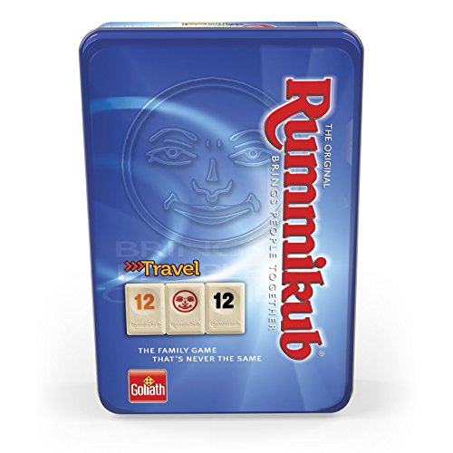 Goliath - Juego Rummikub de Viaje en Caja Metálica, Juego de Mesa( 50105212) Goliath - Juego Rummikub de Viaje en Caja Metálica, Juego de Mesa( 50105212)
