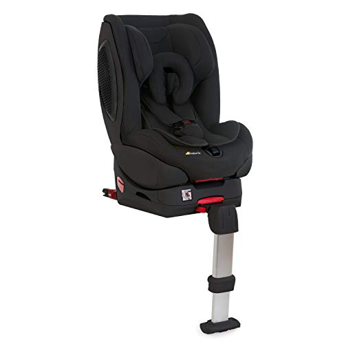 Hauck Varioguard Plus Reboard - Silla auto grupo 0/1 con base Isofix desde nacimiento hasta 18 kg, arnés de 5 puntos, espuma antichoque lateral, cabecero ajustable, posición de tumbado, negro