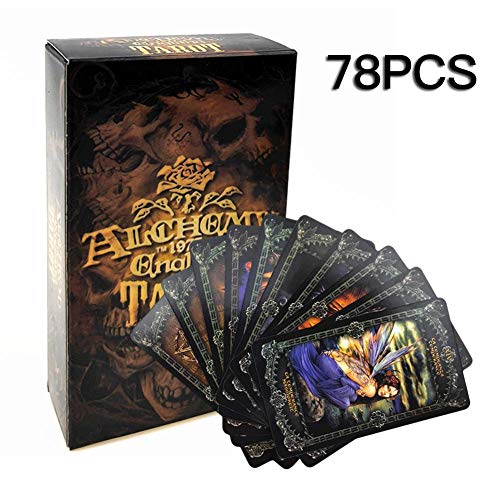 heling896 78PCS - Alchemy 1977 England Tarot Deck por Lo Scarabeo | Cartas de Tarot góticas de fantasía para Fiesta y hogar heling896 78PCS - Alchemy 1977 England Tarot Deck por Lo Scarabeo | Cartas de Tarot góticas de fantasía para Fiesta y hogar