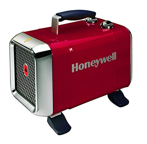 Honeywell HZ-510 - Calefactor Cerámico Termoventilador de Diseño Exclusivo, Potencia 1000 - 1800 W, Patas Ajustables y 2 Posiciones de Calor, Color Rojo Honeywell HZ-510 - Calefactor Cerámico Termoventilador de Diseño Exclusivo, Potencia 1000 - 1800 W, Patas Ajustables y 2 Posiciones de Calor, Color Rojo