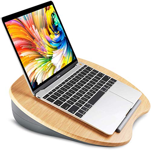 HUANUO Soportes para portátiles con Cojín en Cama y Sofá, Estante de Libros/Almohada/Mesa de Rodilla con Orificio de Cable y Tira Antideslizante, Apto a Laptop hasta 15,6” HUANUO Soportes para portátiles con Cojín en Cama y Sofá, Estante de Libros/Almohada/Mesa de Rodilla con Orificio de Cable y Tira Antideslizante, Apto a Laptop hasta 15,6”