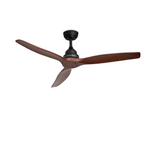 IKOHS - Ventilador de Techo con Mando a Distancia, 3 Aspas de Madera Natural, Potencia de 75W, Ultrasilencioso, 132 cm de Diametro, 3 Velocidades (Negro Mate) IKOHS - Ventilador de Techo con Mando a Distancia, 3 Aspas de Madera Natural, Potencia de 75W, Ultrasilencioso, 132 cm de Diametro, 3 Velocidades (Negro Mate)