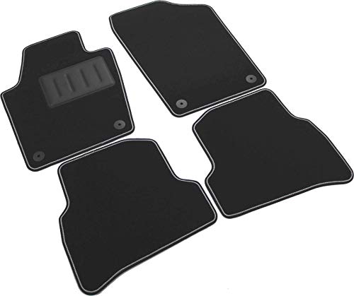Il Tappeto Auto SPRINT04003 Alfombrillas para Coche de Moqueta Negra Antideslizante, Bordo Bi Salvatacco, Reforzado de Goma Il Tappeto Auto SPRINT04003 Alfombrillas para Coche de Moqueta Negra Antideslizante, Bordo Bi Salvatacco, Reforzado de Goma