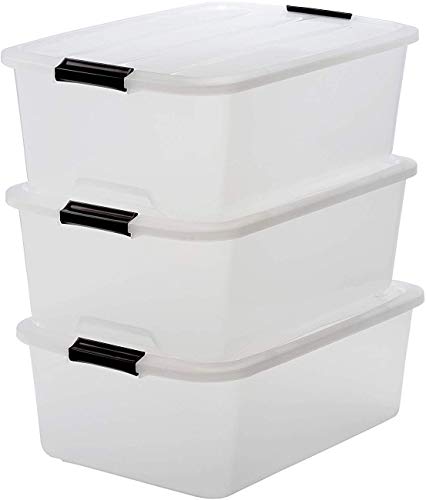 Iris Top Box TB-30 juego de 3 cajas de almacenamiento con tapa, 30 L, 39 x 57.5 x 20.5 cm, 3 Unidades