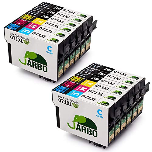 JARBO Reemplazo para Epson T0711 T0712 T0713 T0714 (T0715) Cartuchos de tinta Alta capacidad Compatible con Epson Stylus SX218 SX515W DX4000 DX4400 DX7400 DX8400 SX115 SX205 SX215 SX405 SX210 JARBO Reemplazo para Epson T0711 T0712 T0713 T0714 (T0715) Cartuchos de tinta Alta capacidad Compatible con Epson Stylus SX218 SX515W DX4000 DX4400 DX7400 DX8400 SX115 SX205 SX215 SX405 SX210