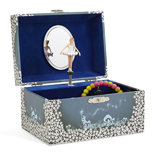 Jewelkeeper - Caja de Música para Joyas, con Hada Estrellada Azul y Blanca - Melodía del Lago de los Cisnes Jewelkeeper - Caja de Música para Joyas, con Hada Estrellada Azul y Blanca - Melodía del Lago de los Cisnes