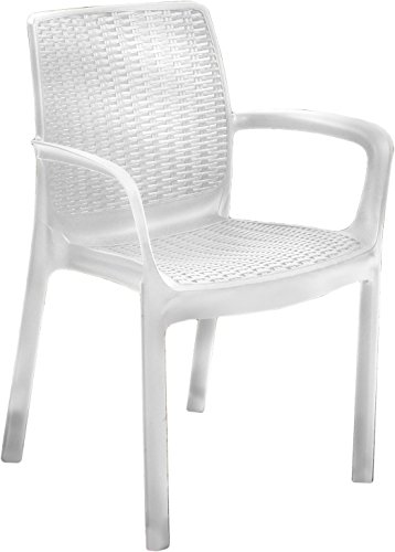 Keter Bali Silla de jardín Exterior, Blanco