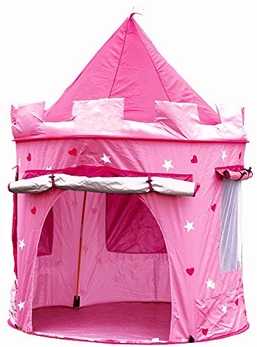 Kiddus Tienda casa casita Carpa campaña para niñas de Tela Lona Castillo Princesa, Pop UP Plegable para Jugar Juguete Infantil (Rose) Kiddus Tienda casa casita Carpa campaña para niñas de Tela Lona Castillo Princesa, Pop UP Plegable para Jugar Juguete Infantil (Rose)