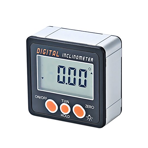 KKmoon Inclinómetro digital Transportador Base electrónico Caja 0-360 ° Aleación de aluminio Medidor Imanes digital Medidor de ángulo KKmoon Inclinómetro digital Transportador Base electrónico Caja 0-360 ° Aleación de aluminio Medidor Imanes digital Medidor de ángulo