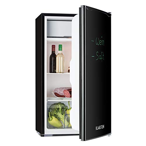 KLARSTEIN Spitzbergen Uni - Nevera, refrigerador, Marcador para Escribir en la Puerta, 90 l, 2 estantes de Vidrio, Compartimentos de Hielo y Verduras, Temperatura Ajustable en 5 Niveles, Negro KLARSTEIN Spitzbergen Uni - Nevera, refrigerador, Marcador para Escribir en la Puerta, 90 l, 2 estantes de Vidrio, Compartimentos de Hielo y Verduras, Temperatura Ajustable en 5 Niveles, Negro
