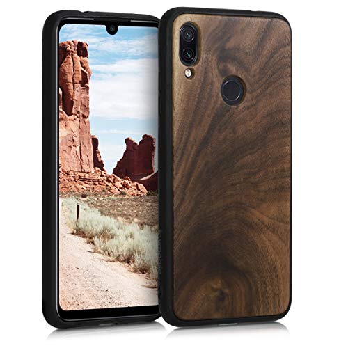 kwmobile 1x Funda de Madera Madera de Nogal Compatible con Xiaomi Redmi Note 7 / Note 7 Pro -Carcasa Protectora en marrón Oscuro kwmobile 1x Funda de Madera Madera de Nogal Compatible con Xiaomi Redmi Note 7 / Note 7 Pro -Carcasa Protectora en marrón Oscuro
