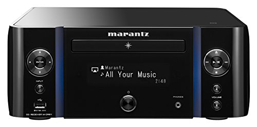 Marantz MCR611/T1B Melody Media - Receptor AV (CD player, CD, CD-R, CD-RW, DAB, DAB+, FM, AAC, AIFF, ALAC, FLAC, MP3, WAV, WMA, Spotify, vTuner, 6,3 mm)