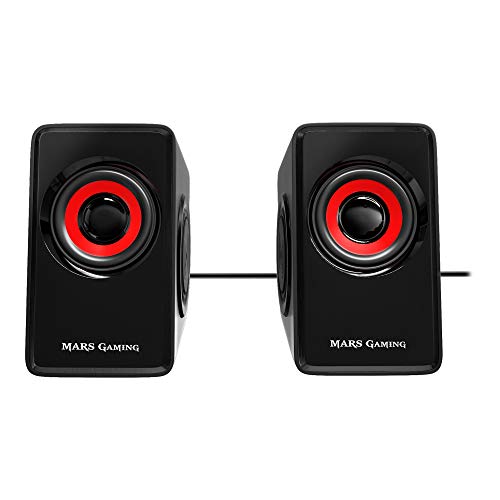 Mars Gaming MS1, altavoces 10W, subwoofer, Jack 3.5mm, Pc/Mac/smartphone/tablet Mars Gaming MS1, altavoces 10W, subwoofer, Jack 3.5mm, Pc/Mac/smartphone/tablet