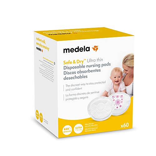 Medela Safe & Dry Ultra Thin - Discos absorbentes desechables, 60 unidades Medela Safe & Dry Ultra Thin - Discos absorbentes desechables, 60 unidades