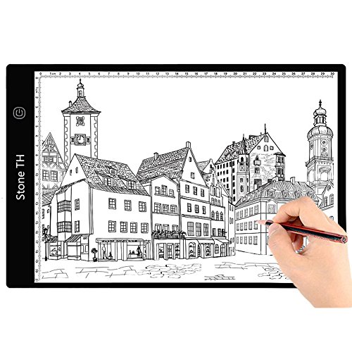 Mesa de Luz Dibujo A4, LED Tableta de Luz de Iluminación de la Caja de Alimentación Micro USB Ideal para Animacion Tatoo Dibuja Mesa de Luz Dibujo A4, LED Tableta de Luz de Iluminación de la Caja de Alimentación Micro USB Ideal para Animacion Tatoo Dibuja