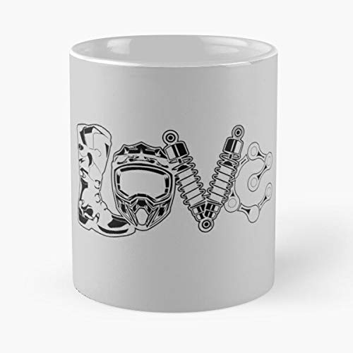 Motocross Mx Classic Mug -11 Oz Coffee - Funny Sophisticated Design Great Gifts White-miinviet.