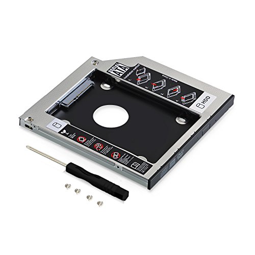 Neuftech Soporte Adaptador óptica bahías de Disco Duro Caddy SATA 2nd 2.5'' HDD 9.5mm para HP/ASUS / Acer/DELL / Lenovo/Laptops etc Neuftech Soporte Adaptador óptica bahías de Disco Duro Caddy SATA 2nd 2.5'' HDD 9.5mm para HP/ASUS / Acer/DELL / Lenovo/Laptops etc