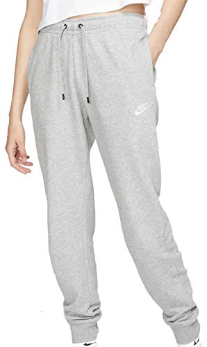 NIKE Sportswear Essential W Pnts Pantalones de Deporte, Mujer, Gris (Dark Grey Heather/White), M NIKE Sportswear Essential W Pnts Pantalones de Deporte, Mujer, Gris (Dark Grey Heather/White), M