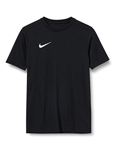 NIKE Y Nk Dry Park VII JSY SS Camiseta de Manga Corta, Unisex niños, Black/White, S NIKE Y Nk Dry Park VII JSY SS Camiseta de Manga Corta, Unisex niños, Black/White, S