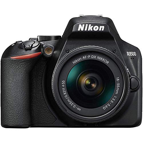 Nikon D3500 - Cámara Réflex, Kit con Objetivo 18/55, 24.2 MP, DX, CMOS, montura F, ISO 100-25600, USB, LCD TFT de 3.2", botón AE-L/AF-L, CPU, Modo Automático, color negro Nikon D3500 - Cámara Réflex, Kit con Objetivo 18/55, 24.2 MP, DX, CMOS, montura F, ISO 100-25600, USB, LCD TFT de 3.2", botón AE-L/AF-L, CPU, Modo Automático, color negro