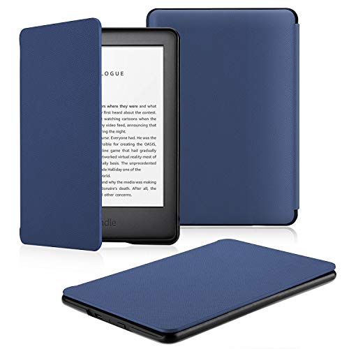 OMOTON Funda Nuevo Kindle 2019 Carcasa Nuevo Kindle 2019 Funda, PU, Sueño Automático, Cierre Magnético, Color Azul, Solo para All-New Kindle, 2019 Released
