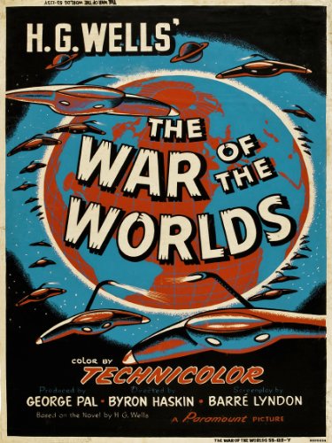 onthewall Guerra de los Mundos HG Wells Póster de película (msp34)