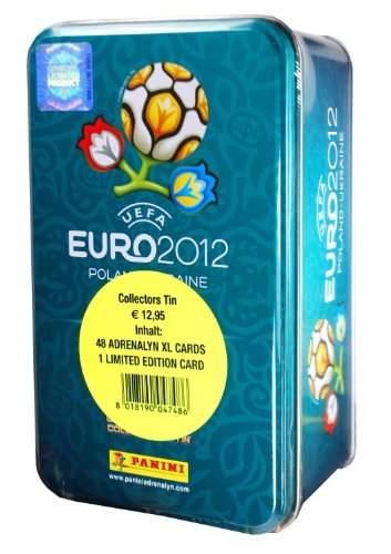 Panini 04748 Adrenalyn XL-Euro 2012 - Caja de Cartas (Incluye 8 Sobres y 1 Carta de edición Limitada), diseño de Eurocopa 2012