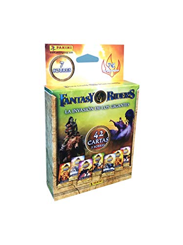 Panini- Blíster 7 Sobres Trading Cards Fantasy Riders 2. La invasión de los Gigantes (003818KBE7)